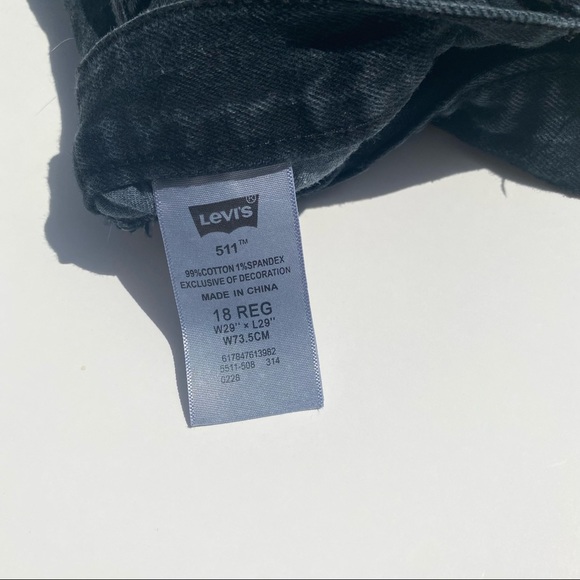 511 Levi’s reworked by hand🍒 - Picture 4 of 4